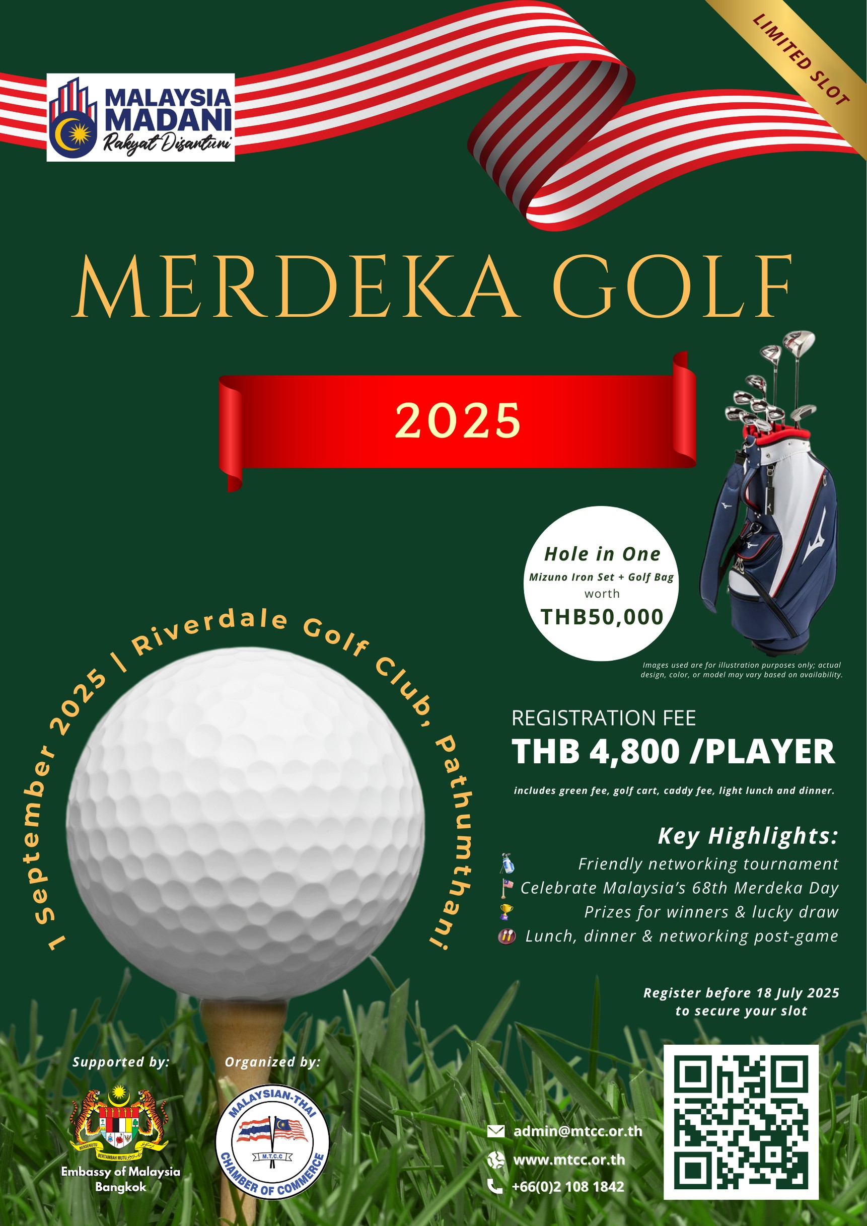 Merdeka Golf 2025 Poster